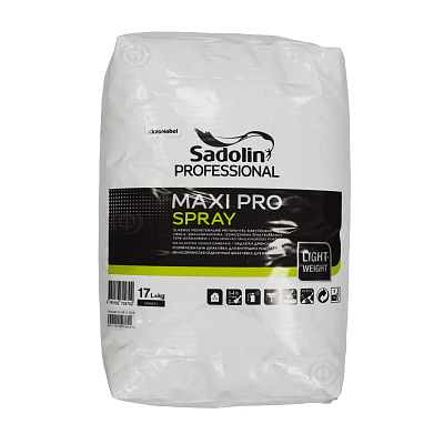 Шпаклівка Sadolin MAXI PRO SPRAY, 17 л, білий фото