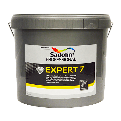 Фарба матова для стін Sadolin Expert 7, 2,5 л, білий фото