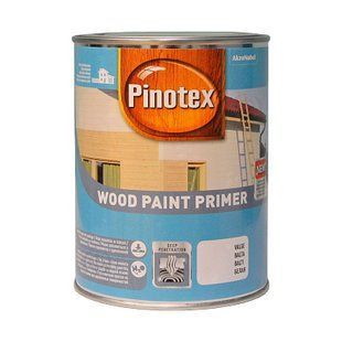 Фарба акрилова ґрунтувальна Pinotex Wood Paint Primer, 1 л, білий, матовий фото