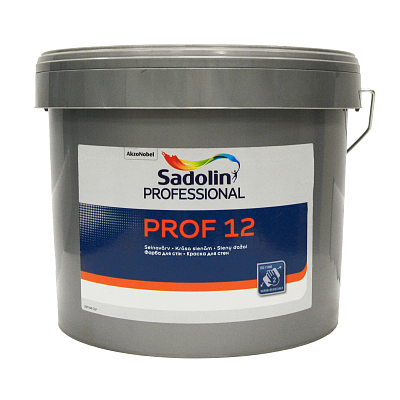Краска для стен и потолков Sadolin PROF 12, 2,5 л, белый фото