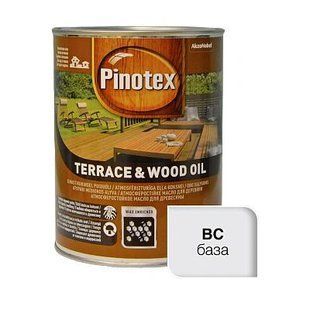 Масло для защиты террас и садовой мебели Pinotex Wood&Terrace Oil, 1 л, бесцветный, матовый фото