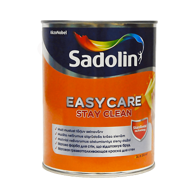 Краска грязеотталкивающая акриловая Sadolin EasyCare, 1 л, белый фото