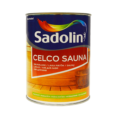 Лак для сауни Sadolin Celco Sauna, 1 л, безбарвний фото