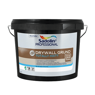 Грунтувальна фарба на водній основі Sadolin Professional Drywall Grund для стін та стелі, 2.5 л, біла, BW фото