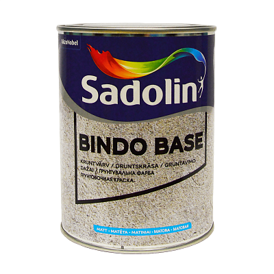 Грунт-фарба водорозчинна Sadolin Bindo Base, 1 л, білий фото