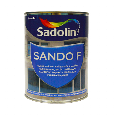 Краска фасадная Sadolin Sando F, 1 л, белый фото