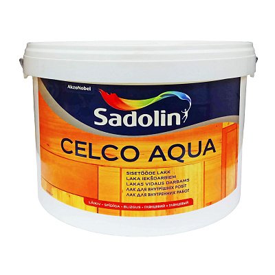 Лак для стен Sadolin Celco Aqua, 1 л, бесцветный, матовый фото