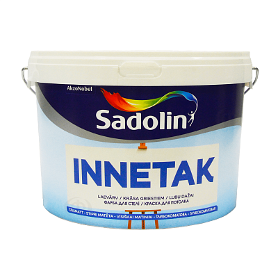 Краска для потолка Sadolin Innetak, 2,5 л, белый фото